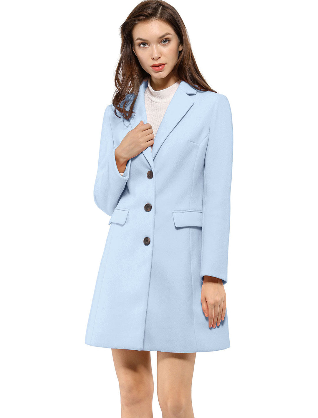 Wool Coat | Classic Cut with Collar