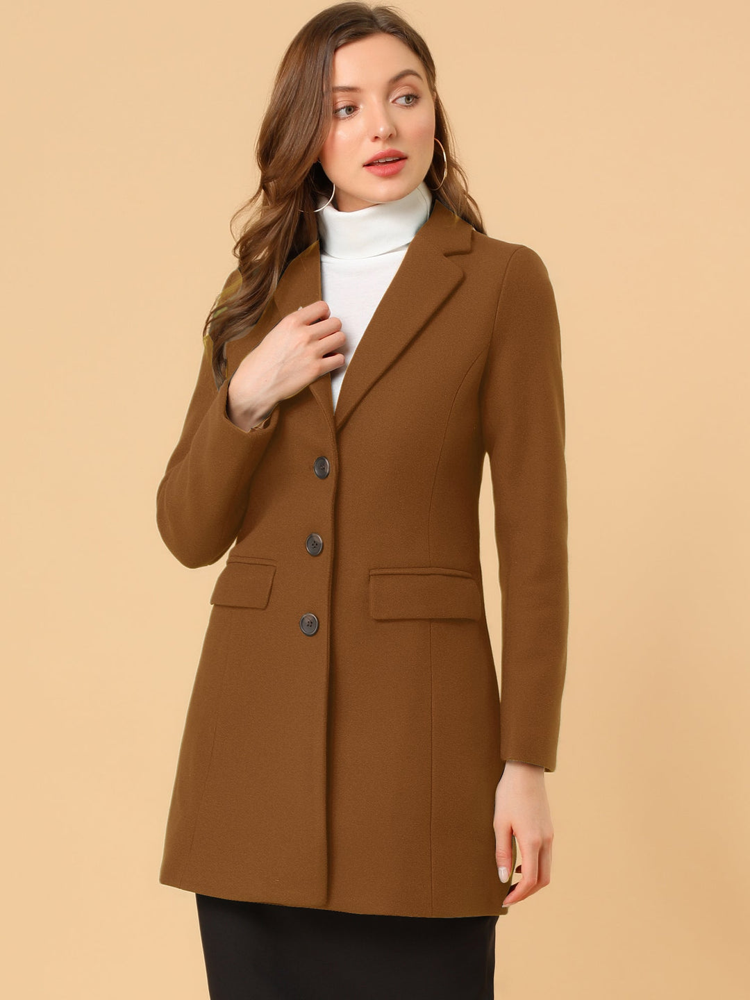 Wool Coat | Classic Cut with Collar